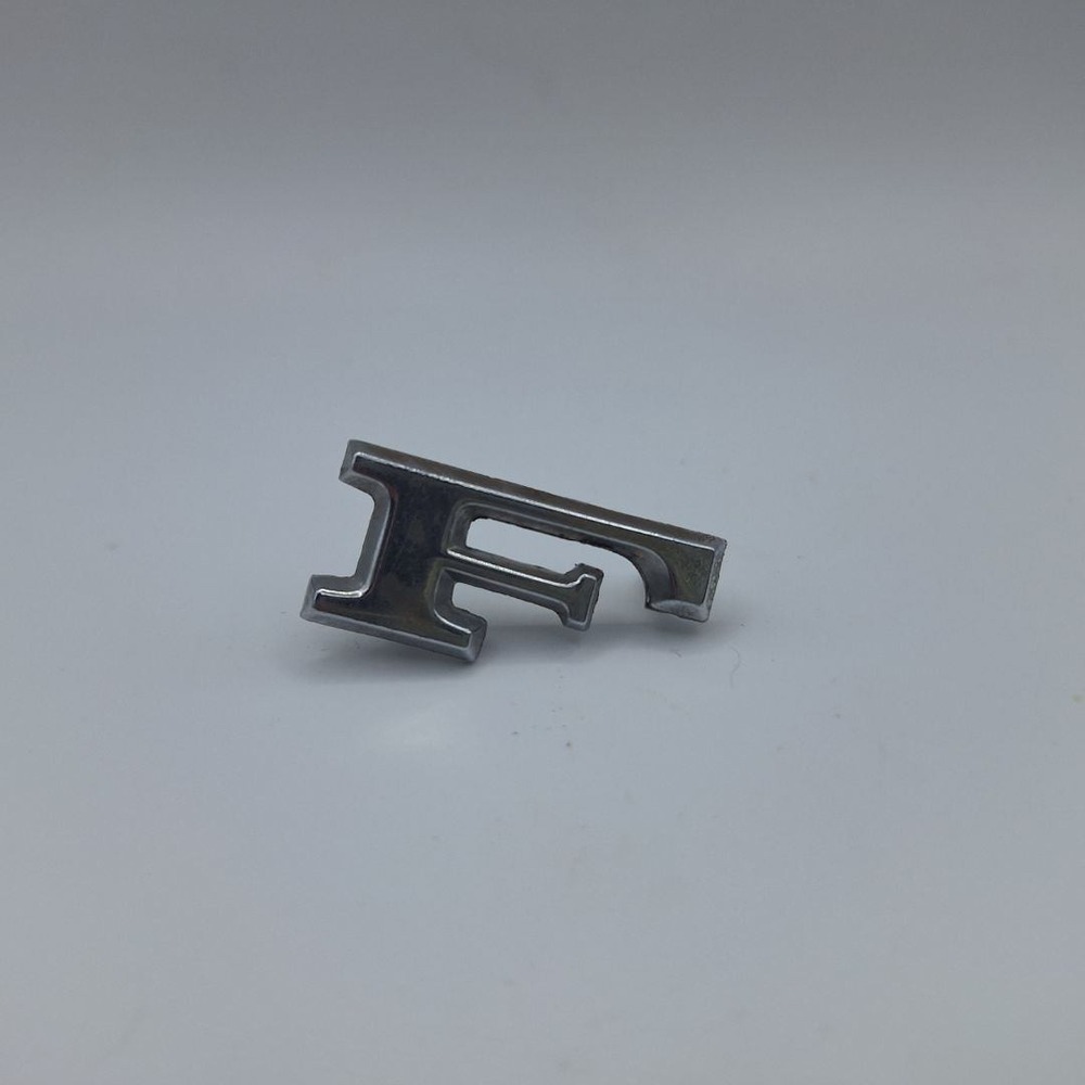 Ford Emblem F 90991 Letter Chrome Metal Vintage Car Truck Badge Part 16605‎